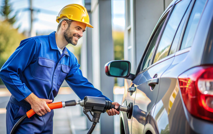 Distributeur électrique de carburant pour stations-service